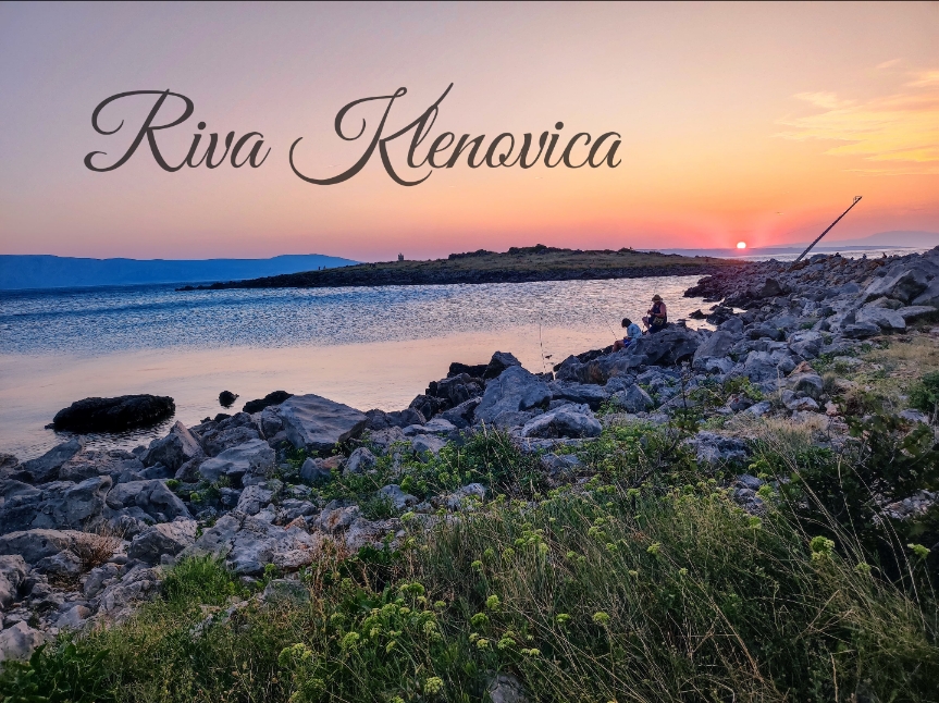 Tramonto sulla costa di Klenovica